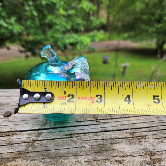 Vintage 1994 Art Glass Apple Paperweight By Roger Vines With Mt St Helen Ash - Picture 3 of 8